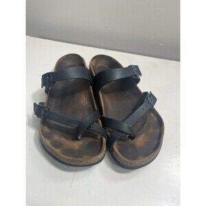 Birkenstock Mayari Black Sandals Womens 40 US 9 9.5 Regular Cork Footbed
